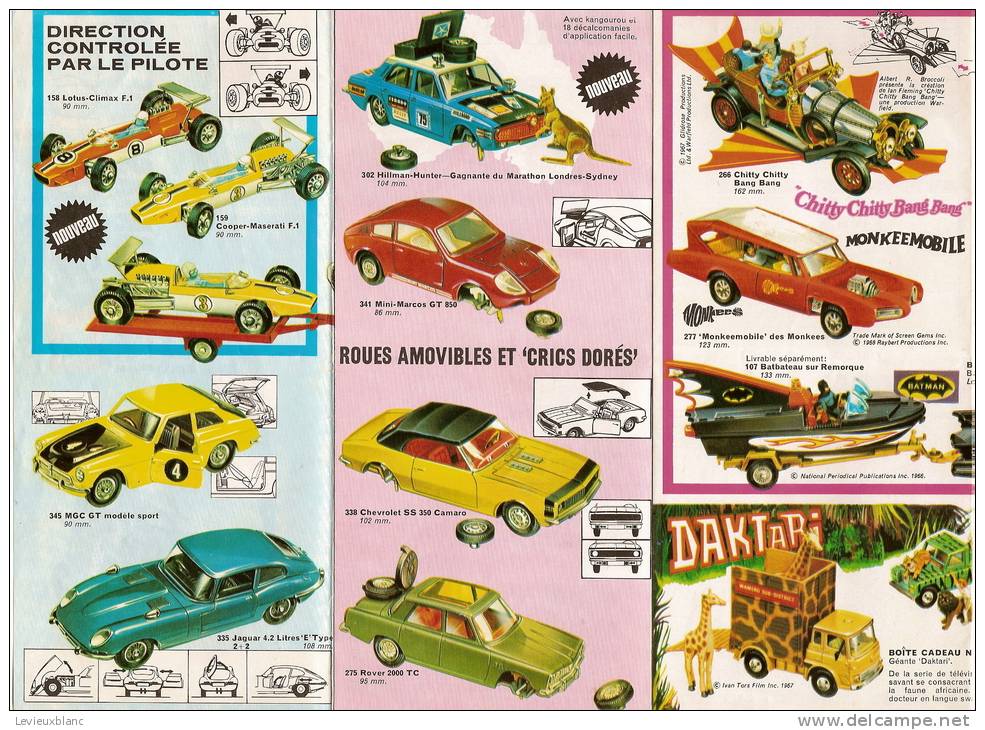 Voitures Miniatures/GORGI Toys/Catalogue/1969             VOIT7 - Other & Unclassified