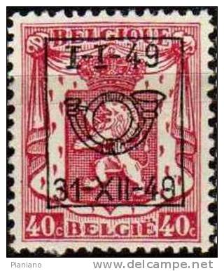 PIA  - BELGIO -   (da 1-I-49 Al 31-XII-49) : Preannullati - Tipo D - (UNIFICATO  14A) - Typografisch 1929-37 (Heraldieke Leeuw)
