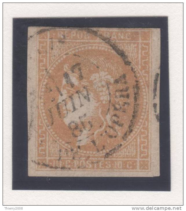 Emission De Bordeaux  N° 43Ba (Bistre-Orange) Avec Oblitération Cachet à Date  TB - 1870 Emisión De Bordeaux