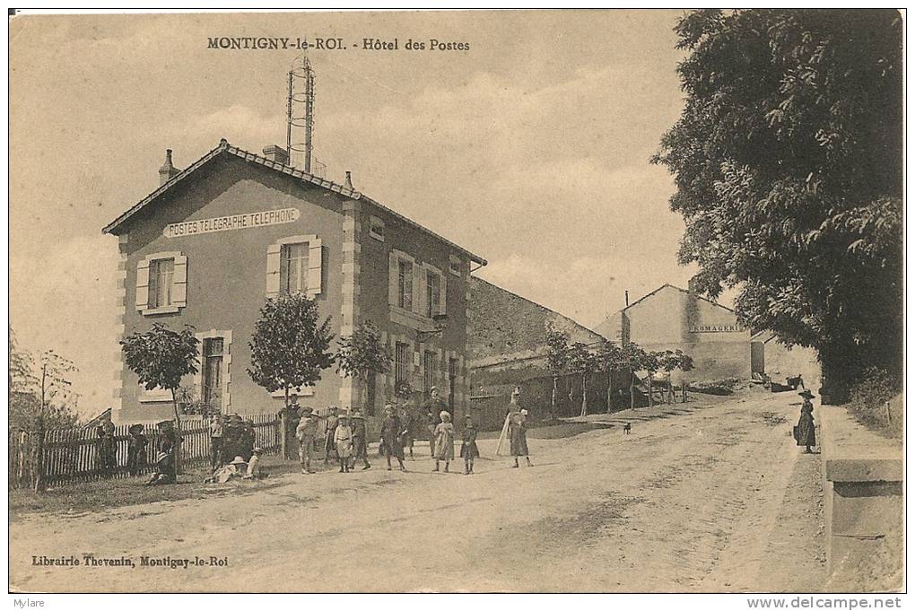 Cpa52 Montigny Le Roi Hotel Des Postes - Montigny Le Roi