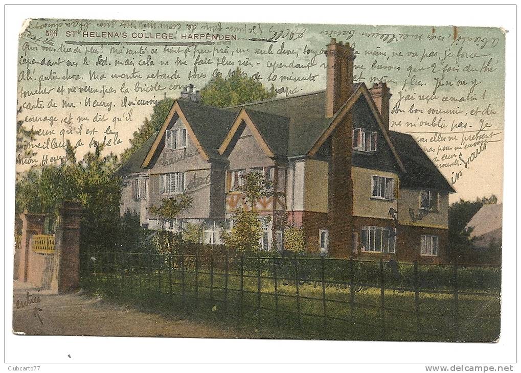 Harpenden (Angleterre, Hertfordshire) : The Saint-helena's College In 1908 - Hertfordshire