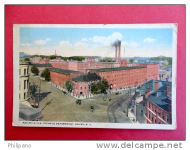- New Hampshire > Dover  Pacific Mills Cocheco Department   1920 Cancel-  Ref 429 - Dover