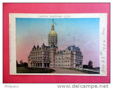 Connecticut > Hartford   Capitol 1906 Cancel   Metal Look -- ------ -------ref 429 - Hartford