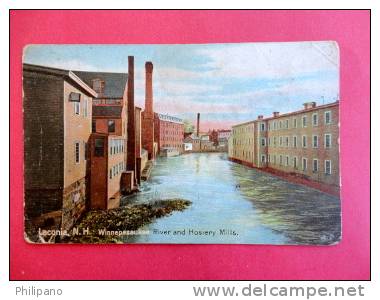 Laconia  N.H.  --Winnepsaukee River & Hosiery Mills  Ca 1910 -- ------ -------ref 429 - Autres & Non Classés