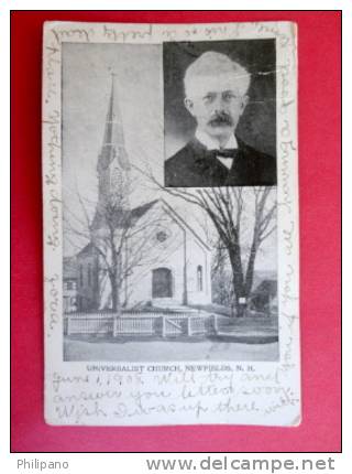 Newfields  NH  Universalist Church Cancel No Year Ca 1908  ------ -------ref 429 - Manchester