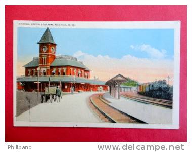 New Hampshire >  Nashua  R.R. Station-  Vintage Wb----ref 430 - Nashua