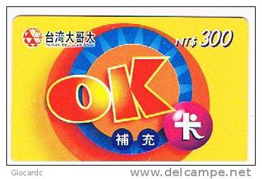 TAIWAN - TAIWAN CELLULAR CORP. (GSM RECHARGE) - OK  - USED  -  RIF. 4892 - Taiwán (Formosa)