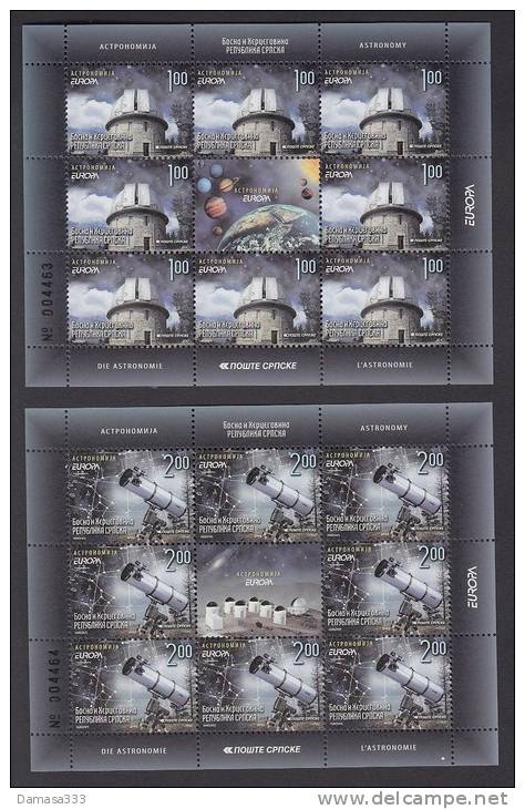 EUROPA CEPT 2009 BOSNIA SERBA FOGLIETTI / SHEETS MNH - 2009