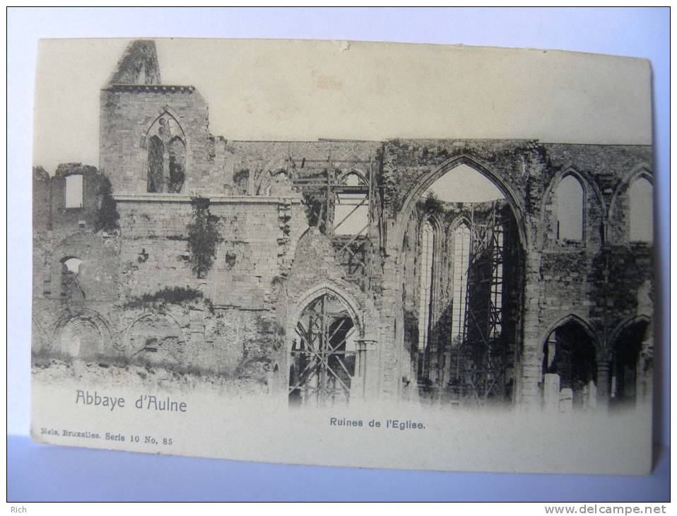 CPA Précurseur - Belgique - Abbaye D´Aulne - Ruines De L´Eglise - Thuin