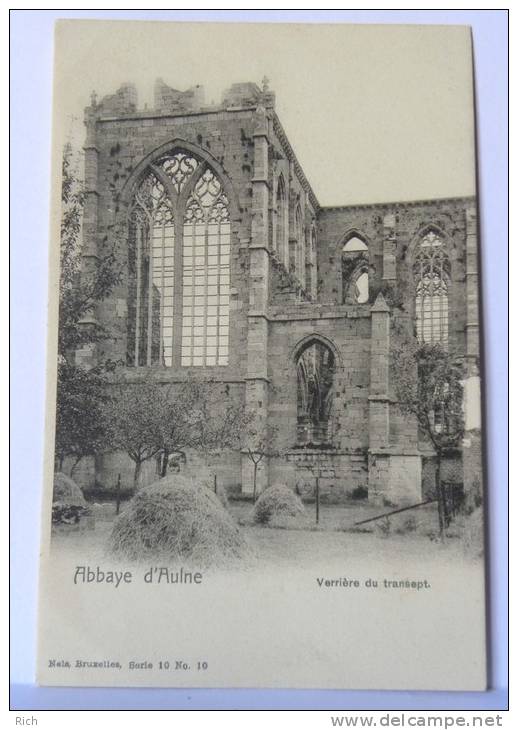 CPA Précurseur - Belgique - Abbaye D´Aulne - Verrière Du Transept - Thuin