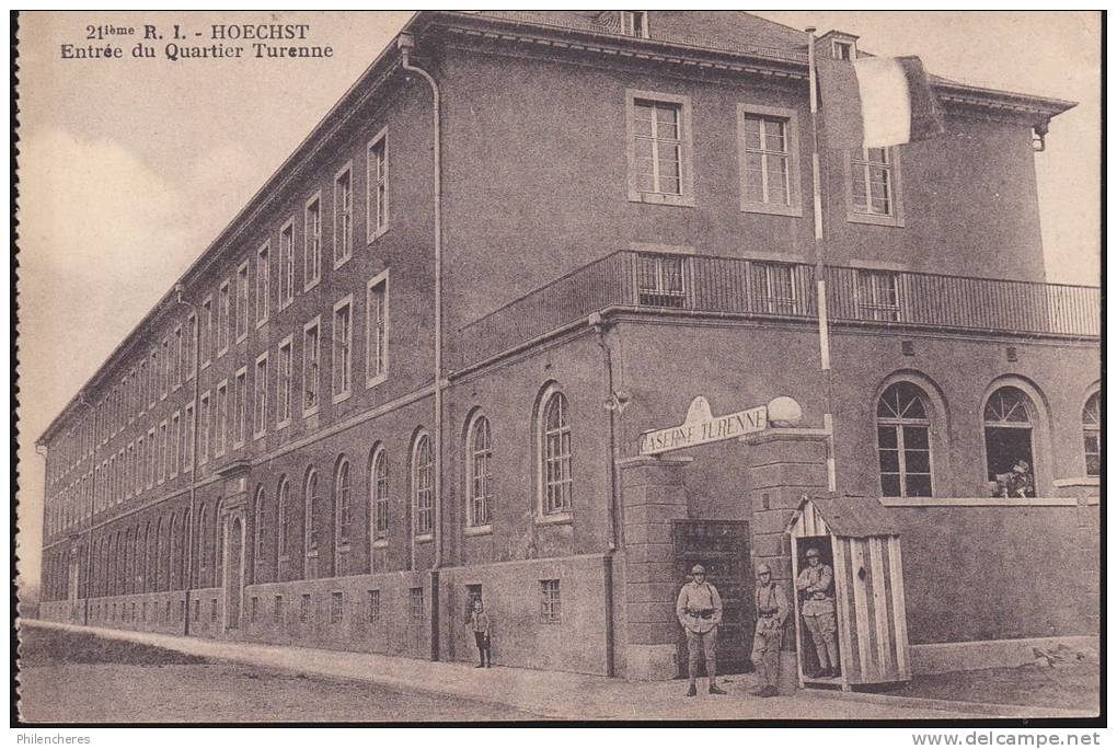 CPA - (Allemagne) 21eme R.I. - Hoechst - Entrée Du Quartier De Turenne - Hoechst