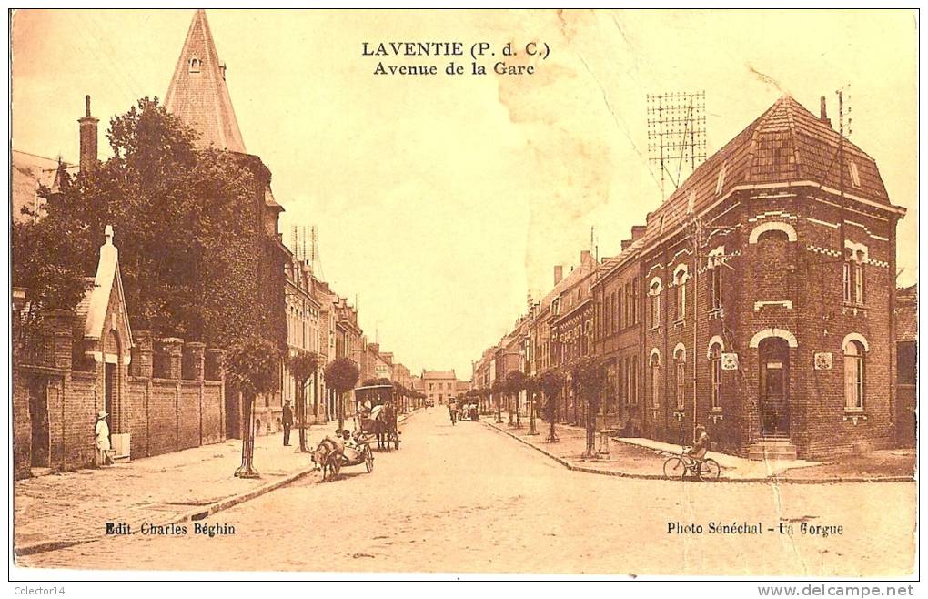 LAVENTIE AVENUE DE LA GARE 1937 - Laventie