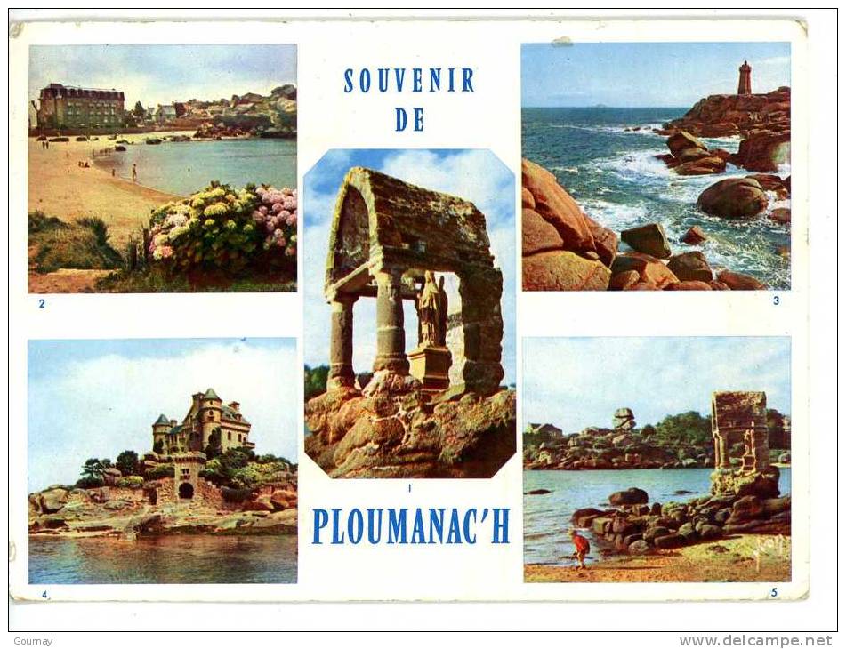 Souvenir PLOUMAC'H - ST GUIREC - NAPOLEON - PLAGE - PHARE Multivues - Pleubian