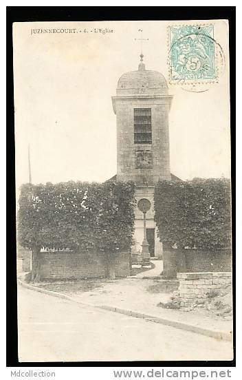 52 JUZENNECOURT /        L'église     / - Juzennecourt