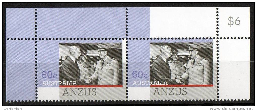 Australia 2011 Anzus 60c Pair With Border MNH - Mint Stamps