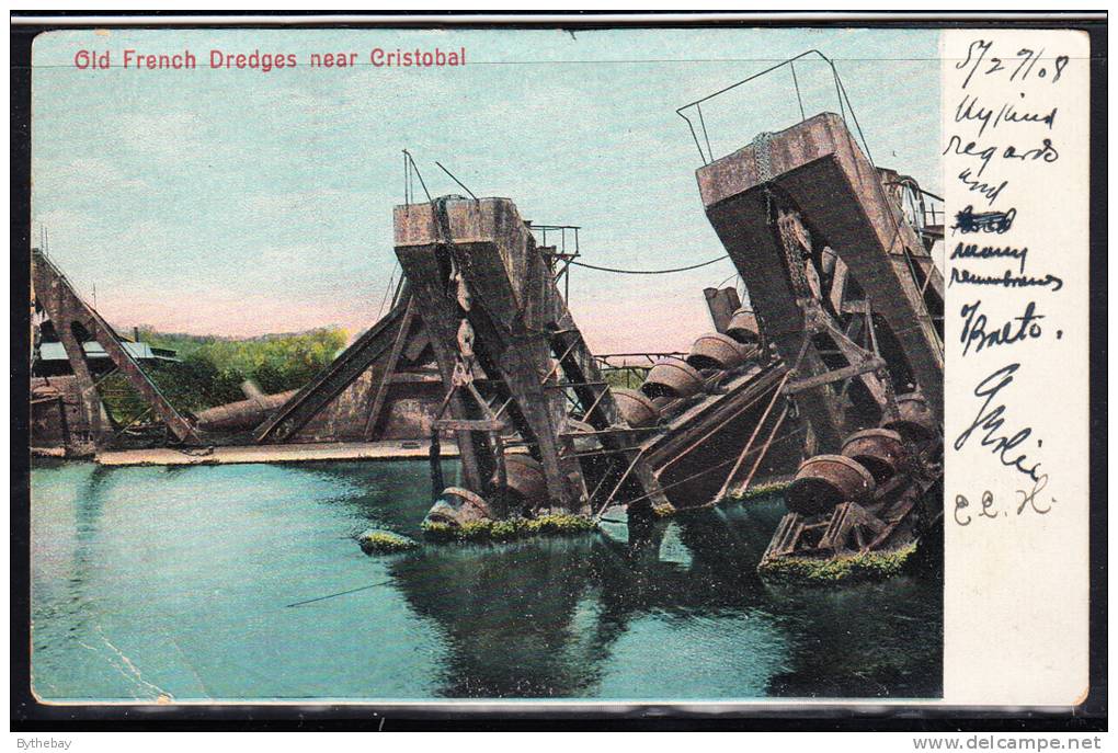 Old French Dredges Near Cristobal - Panama Canal - Panama
