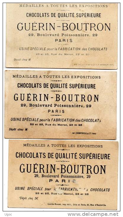 -3 Chromos CHOCOLAT GUERIN-BOUTRON  - 388 - Guerin Boutron