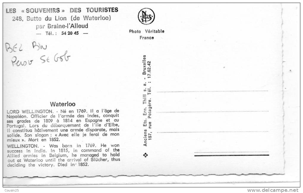 BELGIQUE - WATERLOO - HISTOIRE - Blücher - Waterloo