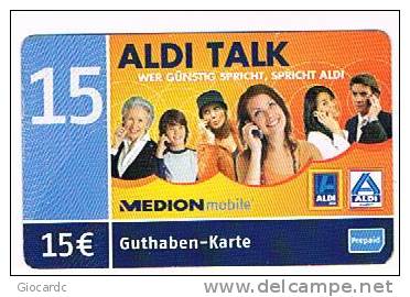 GERMANIA (GERMANY) - E PLUS / MEDION MOBILE  (GSM RECHARGE) - PEOPLE      - USED ° - RIF. 5838 - GSM, Voorafbetaald & Herlaadbare Kaarten