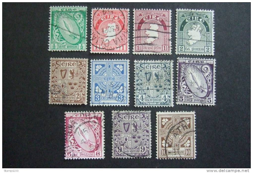 IRELAND 1941/42   YVERT 78/88      CTO   (012107-005) - Gebraucht