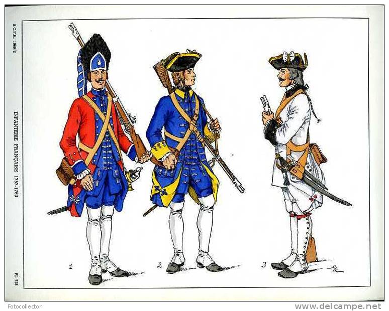 Infanterie Française 1757 - 1760 - Uniforms
