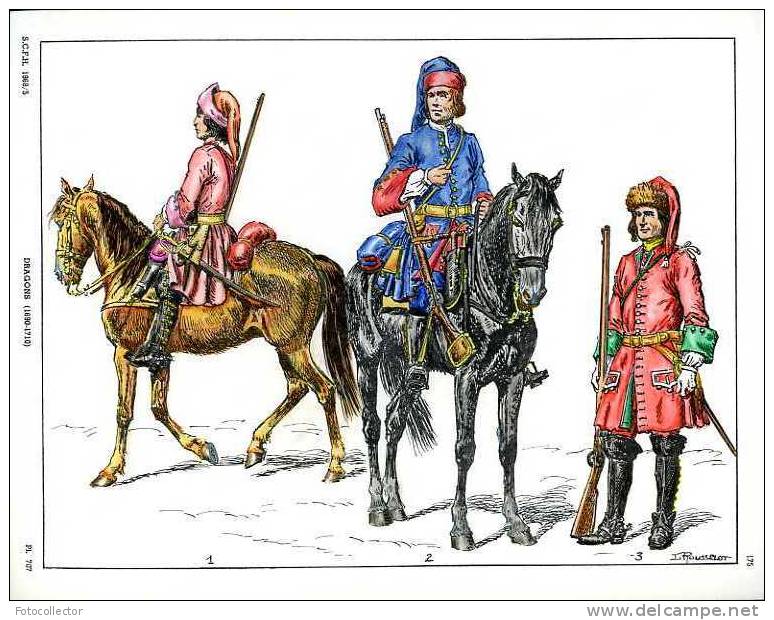 Dragons 1690-1710 - Uniformen