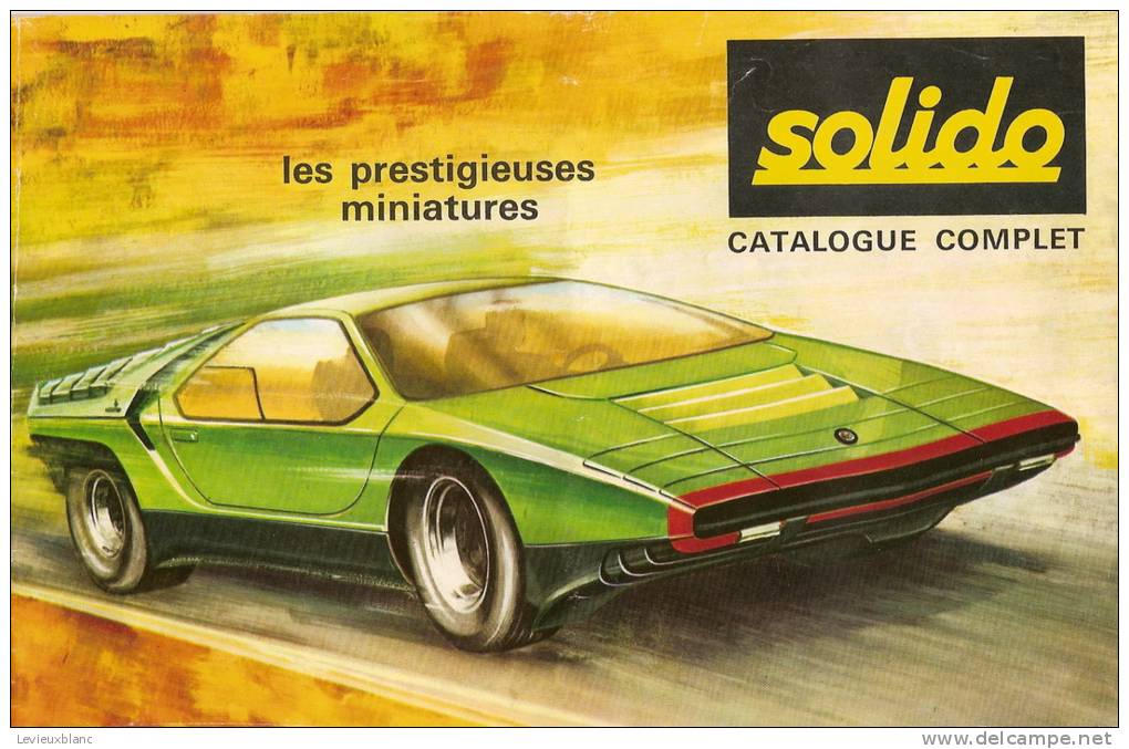 Voitures Miniatures/SOLIDO/catalog Ue/1969        VOIT8 - Andere & Zonder Classificatie