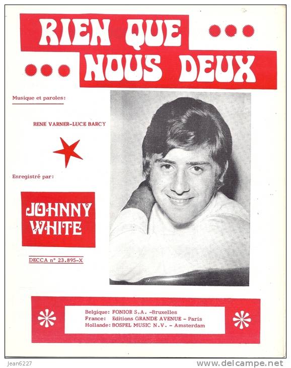 Johnny White - Rien Que Nous Deux - Chansonniers