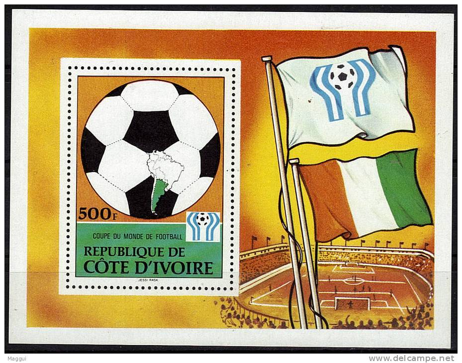 COTE D  IVOIRE  BF 12 * *  Cup 1978  Football  Soccer  Fussball - 1978 – Argentine