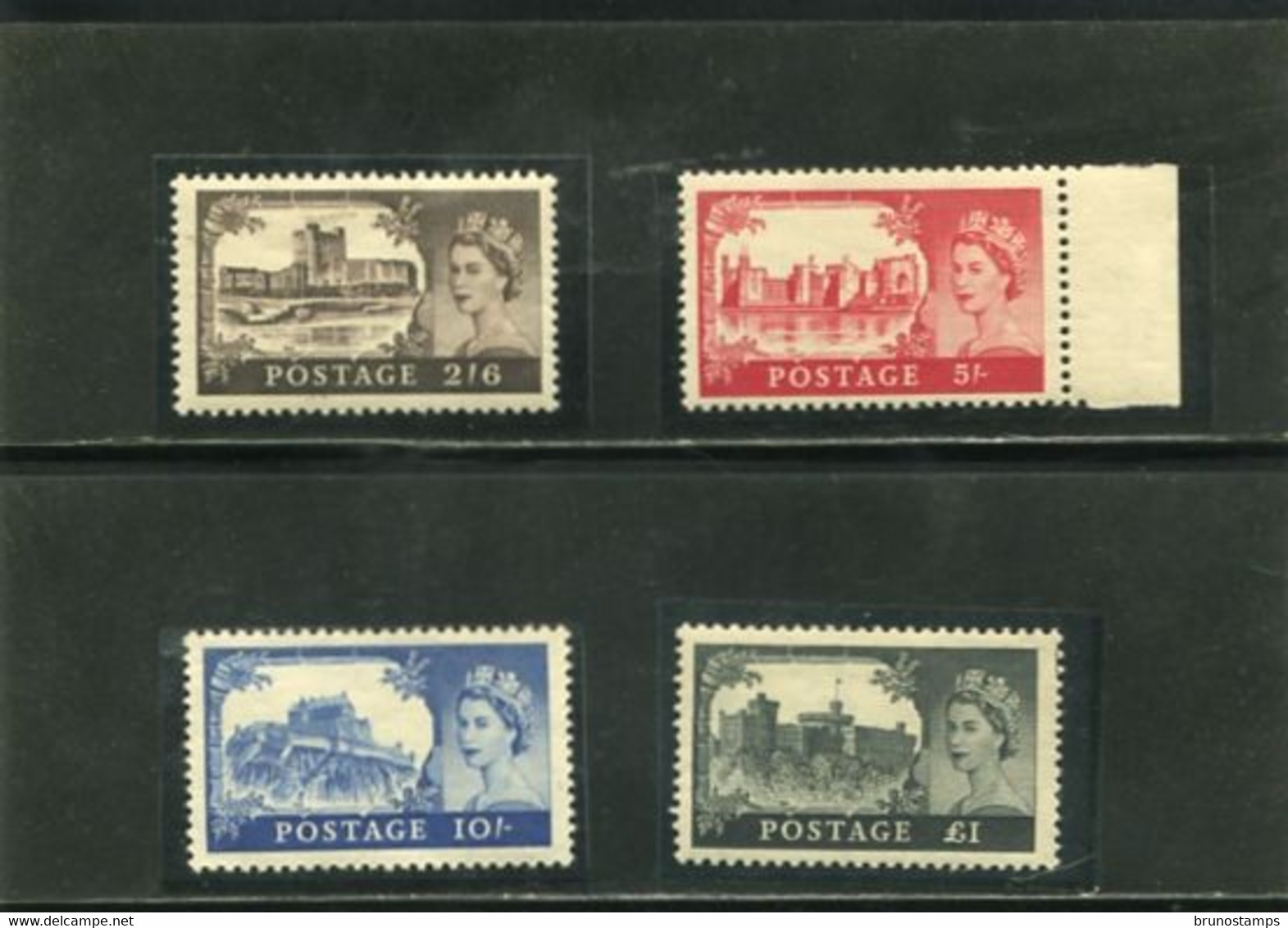 GREAT BRITAIN - 1955   WATERLOW CASTLES  SUPERB  SET MINT NH CAFFAZ CERTIFICATE - Ungebraucht