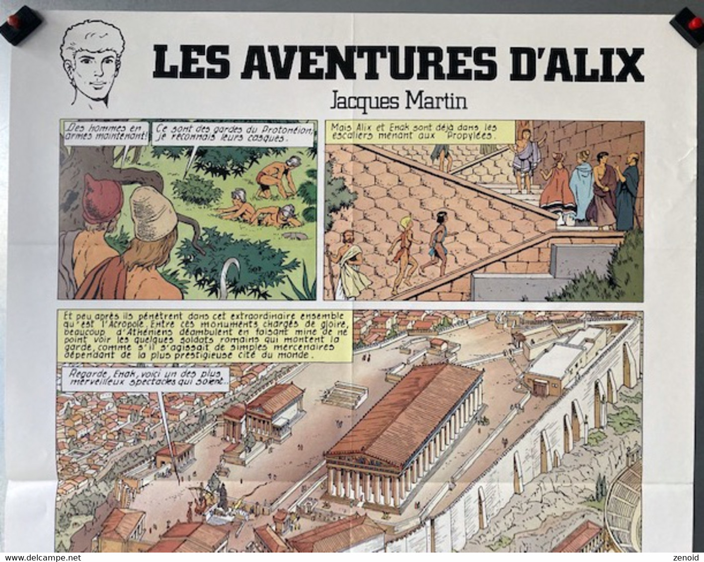 Affiche Publicitaire Casterman "Les Aventures D'Alix" De Jacques Martin - Alix