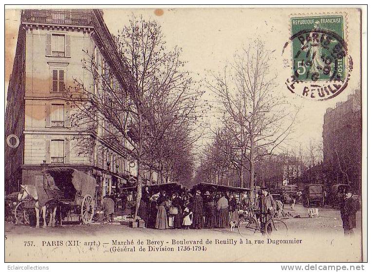 Paris    12 ème   Marché De Bercy  Bd De Reuilly    ( Voir Scan ) - District 12