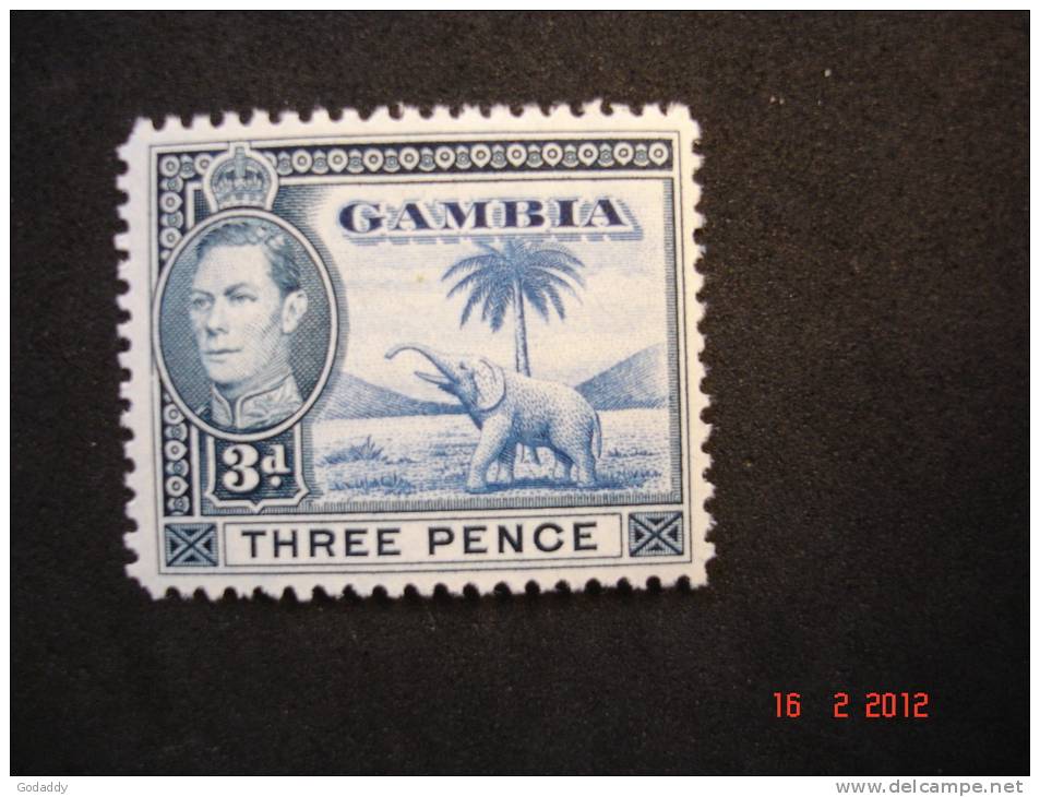 Gambia 1938  K.George VI   3d   SG154     MH - Gambie (...-1964)
