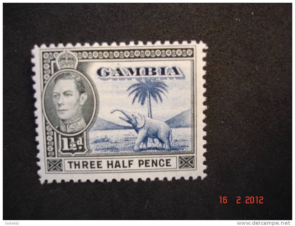 Gambia 1938  K.George VI   1/2d 1d  11/2d  SG150,151,152c   MH - Gambie (...-1964)