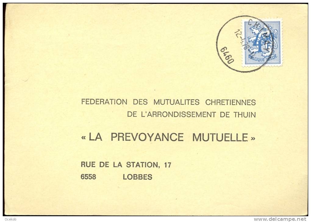 Briefkaart - Carte Lettre - La Prevoyance Mutuelle - Lobbes 1978 - Other & Unclassified