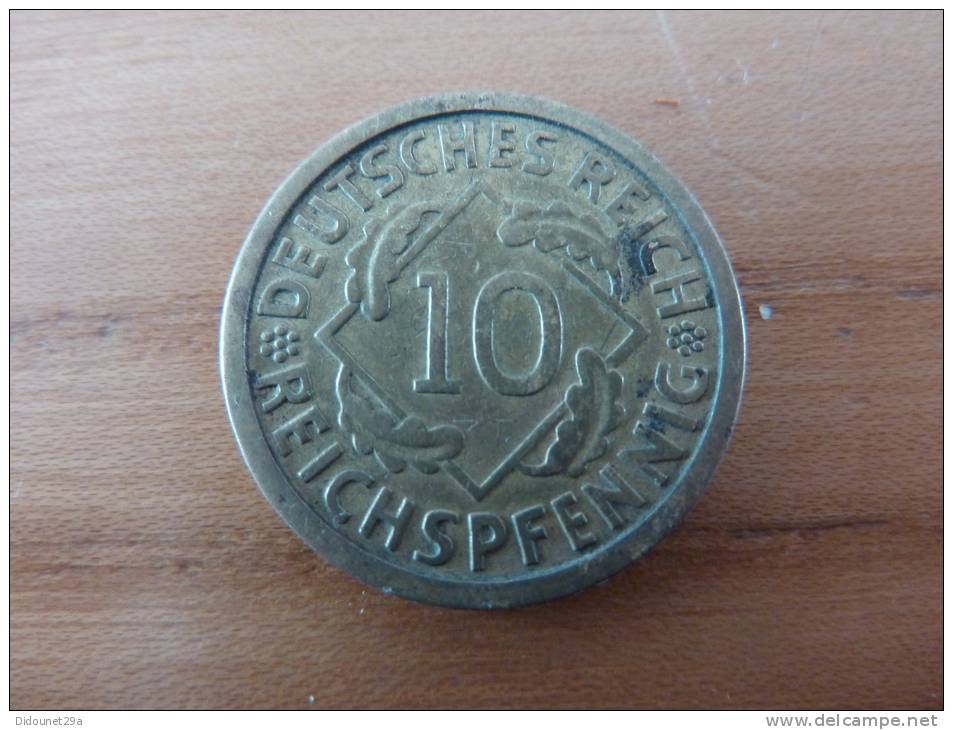 Pièce 10 REICHSPFENNING DEUTSCHES REICH 1924 MD* - 10 Rentenpfennig & 10 Reichspfennig