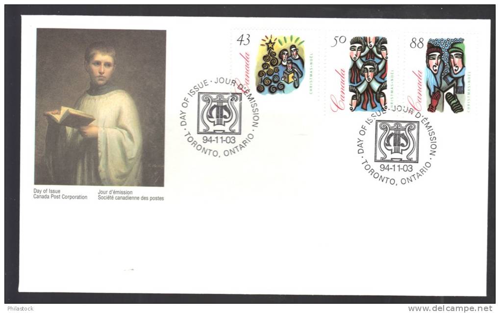 CANADA N° 1394 à 1396 Obl. S/ FDC - Briefe U. Dokumente