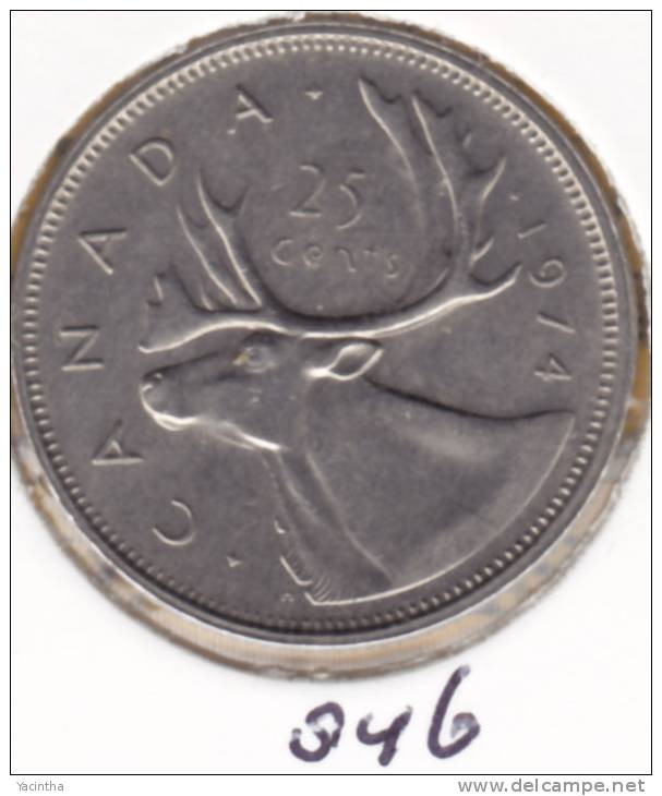 @Y@  Canada 25 Cent  1974     (846/1) - Canada