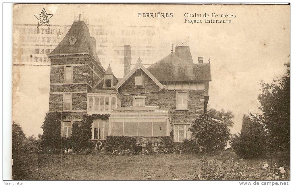 Ferrières  - Chalet De Ferrières  1937 - Ferrières