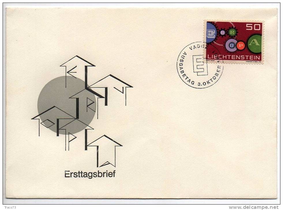 LEIECHTENSTEIN - Cover / Lettera - 1961 - Service