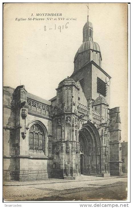 MONTDIDIER, EGLISE ST-PIERRE. N&ordm;1. LIBRAIRIE L. VALLÉE EDIT. - Montdidier