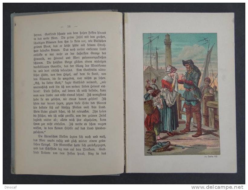 "Gottfried Der Junge Einsiedler" Bardtenschlager, Reutlingen O.J. (um 1900) 80 Seiten Mit 3 Farbtafeln - Altri & Non Classificati
