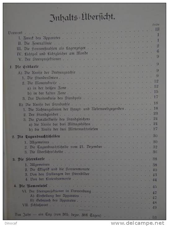 "Lehrtext Mit Erläuternden Zeichnungen Zum Sternprojektioner" Wien 1913 85 Seiten - Altri & Non Classificati