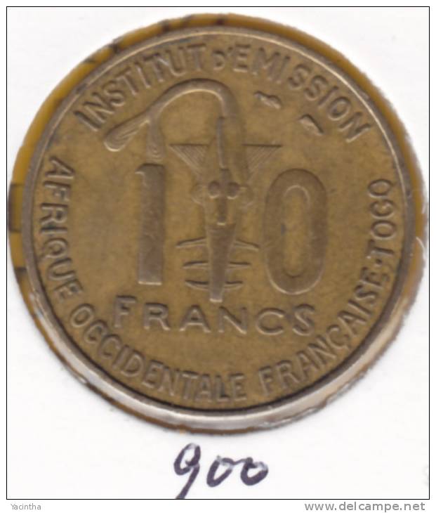 @Y@  Frans Togo  10 Fr 1957    (900) - Togo