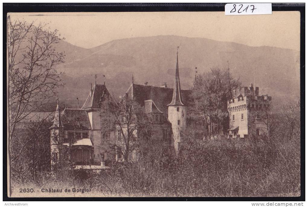 Gorgier - Le Château De Gorgier (8217) - Gorgier