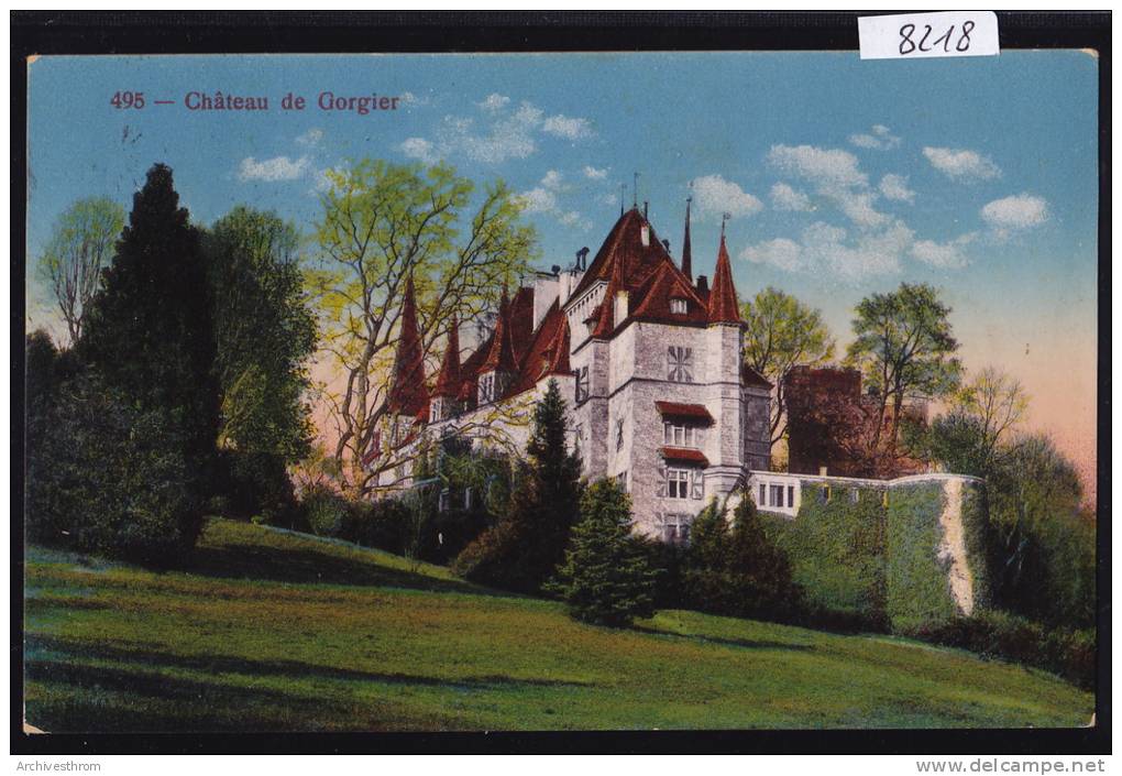 Gorgier - Le Château De Gorgier (8218) - Gorgier