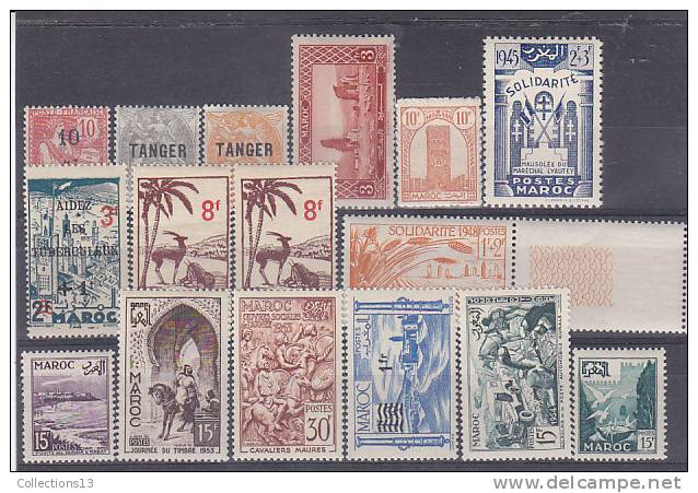 MAROC - 29 Timbres** Et * - Unused Stamps