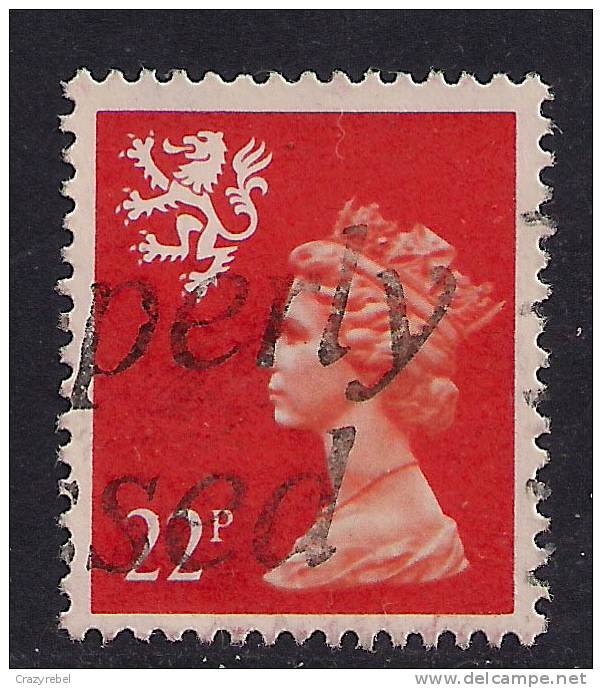 SCOTLAND GB 1990 22p BRIGHT ORANGE RED USED MACHIN STAMP SG 66.( A747 ) - Scotland