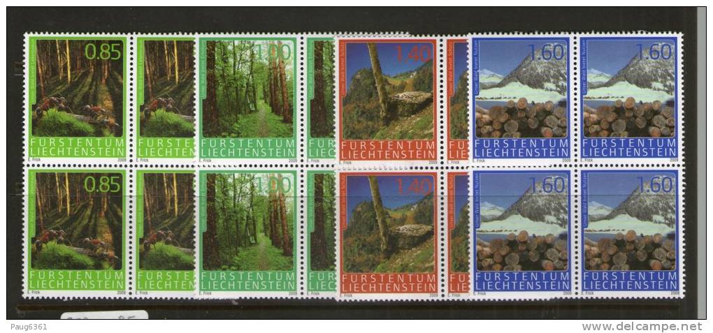 LIECHTENSTEIN 2009  FORETS BLOC DE 4    YVERT N°  NEUF MNH** - Ungebraucht