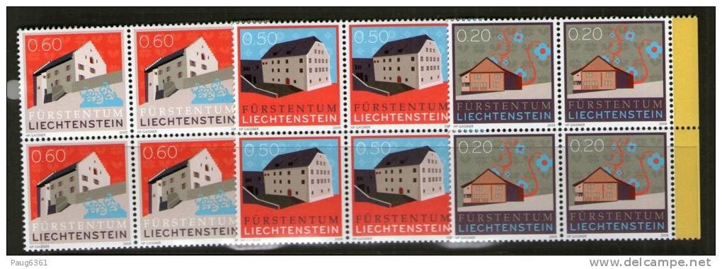 LIECHTENSTEIN 2009  COURANTS BLOC DE 4  YVERT N°  NEUF MNH** - Ungebraucht